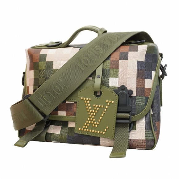 LOUIS VUITTON Other - Louis Vuitton Handbag Damouflage LV Trail M24449 Green Men's